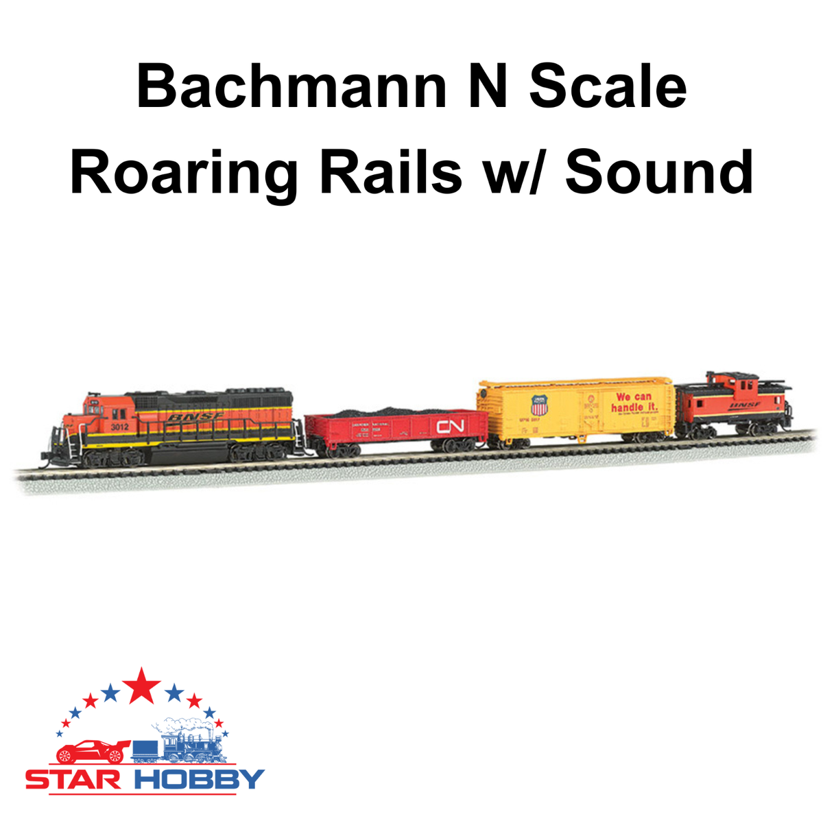 Bachmann 24132 Roaring Rails with Digital Sound (N Scale) Complete Train Set