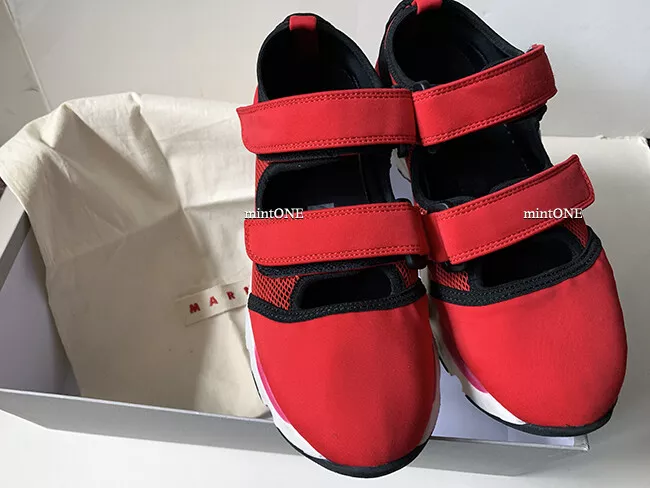 Marni double strap red neoprene sneaker size 36 eBay