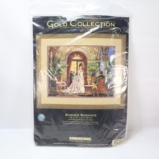 Dimensions Gold Collection NEEDLEPOINT Kit SUMMER ROMANCE Alan Maley 2493 NEW