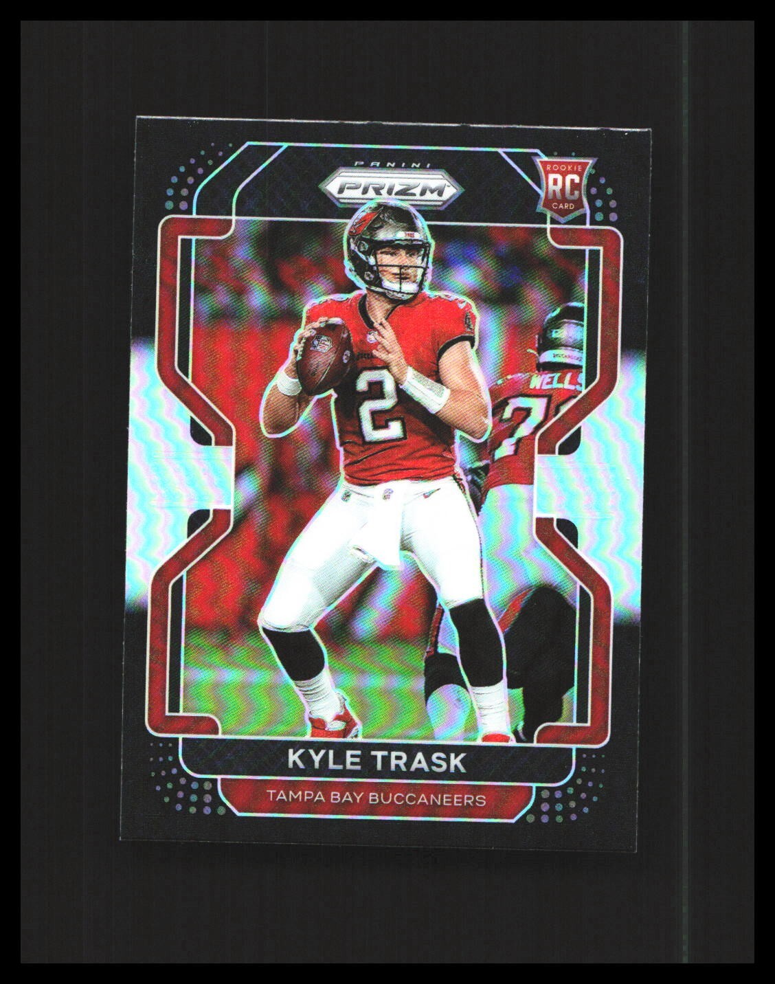 2021 Kyle Trask Rookie Card Chronicles Prizm Black Silver #PB-16 Buccaneers
