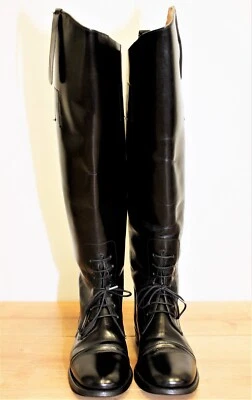 VTG Bottes Equitation IMPERIAL MARLBOROUGH cuir noir 40FR 6,5UK 8US made in UK - Photo 1/4