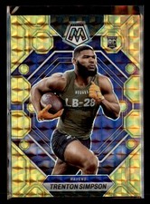 2023 Panini Mosaic #367 Trenton Simpson Reactive Yellow Mosaic
