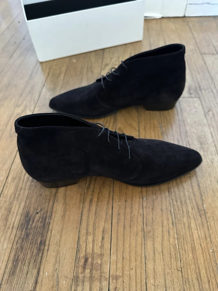 Botas de desierto de gamuza negras CELINE para hombre Chukka nuevas en caja nuevas talla 43,5 10,5 9,5 Foto 2 de 4