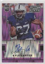 2016 Panini Prizm Collegiate Draft Picks Purple Flash /99 Kyle Carter Auto 14md