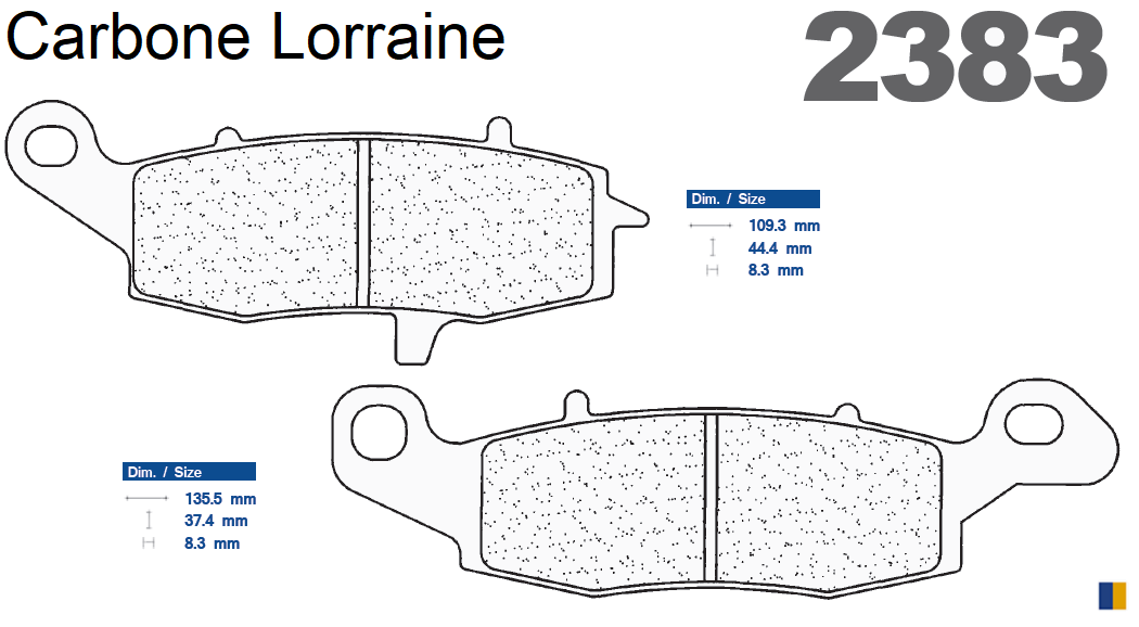 Pastiglie freno anteriore Carbone Lorraine tipo 2383 XBK5