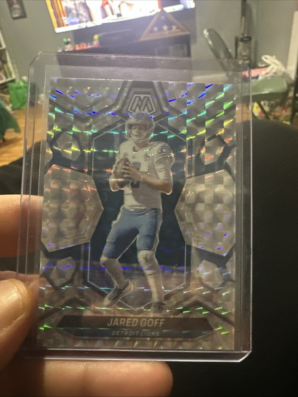 Jared Goff 2024 Mosaic Football #71 Silver Prizm Mosaic Detroit Lions