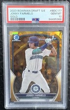 2023 Jonny Farmelo Bowman Chrome Sapphire Gold /50 PSA 10 Bowman Draft 1st