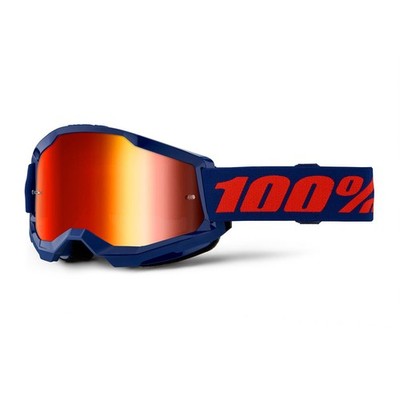 100% Strata 2 Goggle - Mirror Lens FA23 navy 