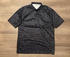 Collars  Co Polo Shirt Mens 2XL Black Dress Collar Short Sleeve Performance