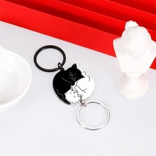 Hug Cat Matching Cat Key Ring Hanging Jewelry Lovers Keyring Husband Wife
