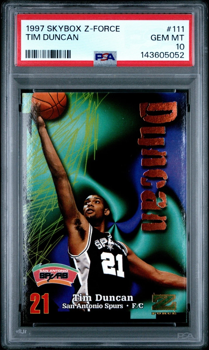Tim Duncan Basketball Grade 10 Rookie Sports Trading Cards