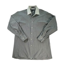 Vintage Christian Dior Monsieur Dress Shirt Mens 15.5 32/33 USA Made 80s