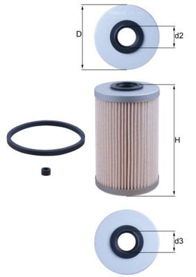 MAHLE Kraftstofffilter KX 204D