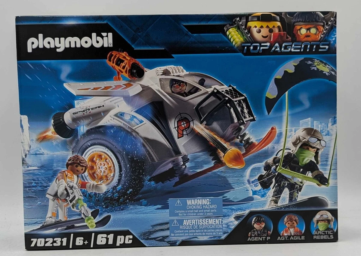 PLAYMOBIL 70231 Spy Team Schneegleiter Top Agents Agent Agilw Arctic Rebeels NEU