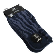CONVERSE Men's Flat-Knit Ultra-Low Socks Made for Chucks 3 Pairs Navy Blue OS