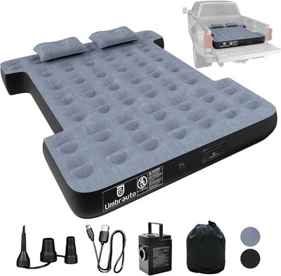 Truck Bed Mattress with Detachable Air Pump for 5.5-5.8ft F150/Silverado/GMC/Ram