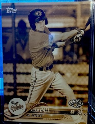 Adam Hall TOPPS Pro Debut 2018 JUMBO 4/10 Limited #174 Baltimore RARE!!!!!!!!
