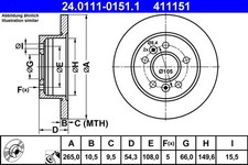 Disque de frein Renault AVANTIME