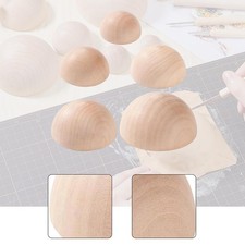 Pottery Plate Press Tool Portable Wooden Ceramic Top Form Half Round Pottery