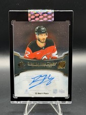 2025-26 Upper Deck Clear Cut Sign of the Times Brett Pesce #STA-BP Auto Devils