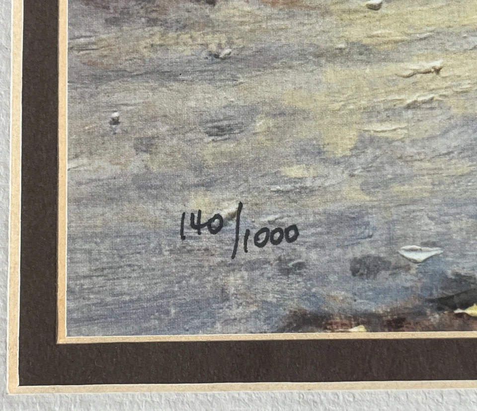 G Harvey Firmado a Mano Noche de Invierno 1989 Edición Limitada. Impresión, numerada 140/1000 Foto 4 de 4