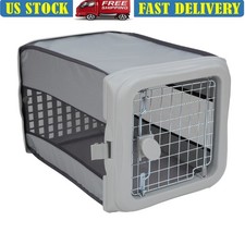Collapsible Pop-Up Dog Kennel Portable Travel Crate Small Pets Lockable Mesh New