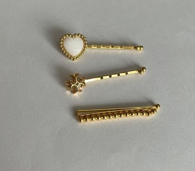 Tory Burch Women Hair Accessory Hairpin Set Of Three Limited Edition VHTF Design