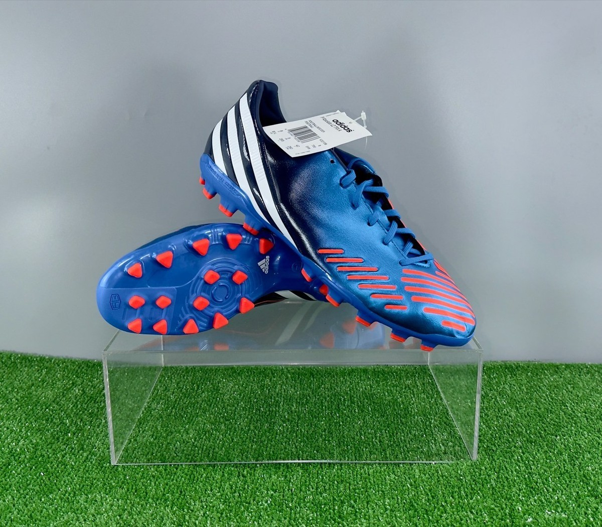 Adidas Predator Absolado LZ AG V22108 US9|8.5|8 Blue boots Cleats