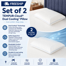 Set of 2 - TEMPUR-Cloud Dual Cooling  Pillow