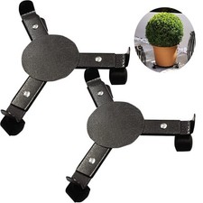 2 x Plant Caddy Stand on Wheels Extendable Trolley Large Plant Pot Holder Caddy