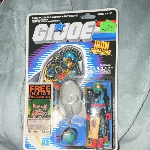 G.I. Joe Iron Grenadiers T.A.R.G.A.T. Hasbro Action Figure Laser Gun Shield