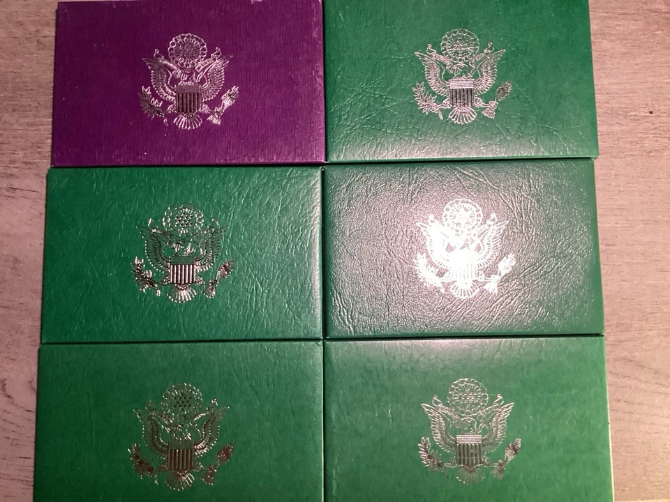 1993-1998US Mint Proof Coin Sets all Original Packaging (9 sets) 092425 59ek - Image 4 of 4