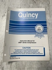 OME Quincy Instruction Manual For QRD Series Models Compressors