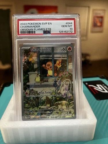 Pokemon Scarlet & Violet Obsidian Flames Charmander ETB Promo Card 044 PSA 10