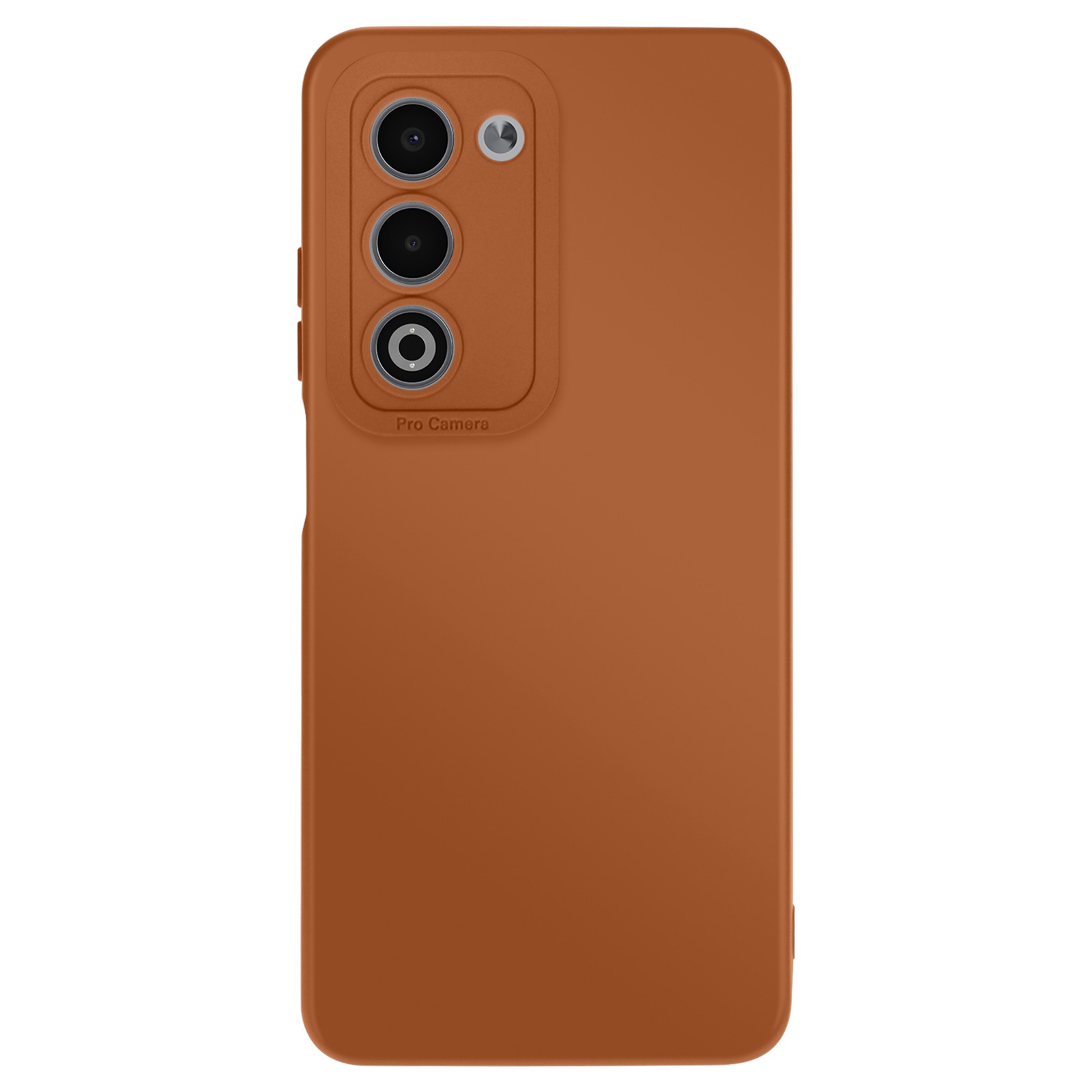 Etui silicone Oppo A5 marron finition mate et design epure - 2