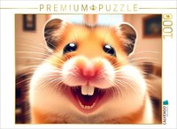 Calvendo Puzzle Grinning Hamster | 1000 Pieces, Finished Size 25.2 × 18.9 In (64
