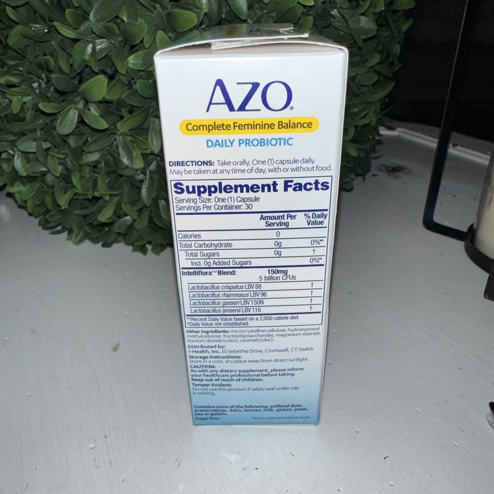 Azo Complete Feminine Balance Daily Probiotic 30 Once Daily Caps Exp 2027+ thumbnail 2
