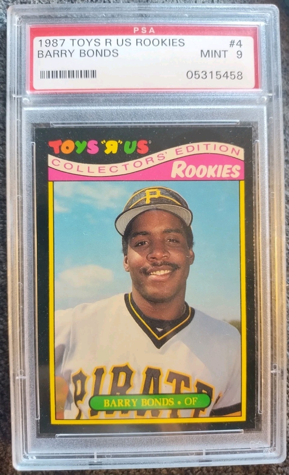 Barry Bonds 1987 Toys R Us #4 RC ROOKIE PSA 9 