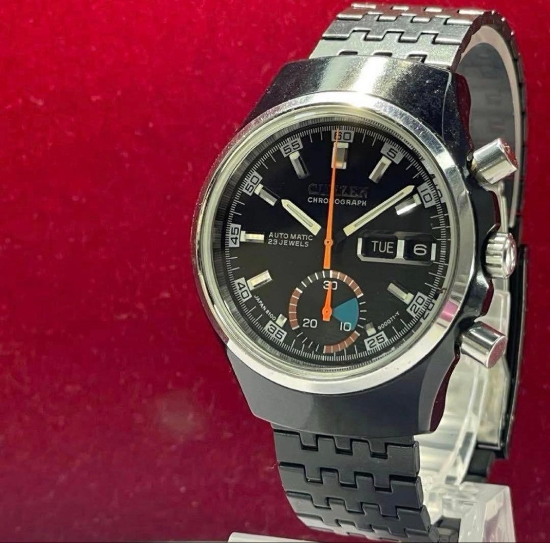 Citizen Challenge Timer Chronograph 8100 Auto Bla… - image 3