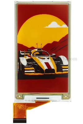 3.7'' Quad-Color E-Paper 240x416 Display with White, Black, Red and Yellow Colors
