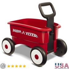 2-in-1 Wagon Kids Push Pull Adjustable Handle XL Storage Toddler Walker New