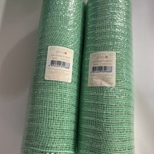 Holiday Lot 2 Rolls Decorative Mesh 10" W X 30 Ft perfect for Christmas Craft  