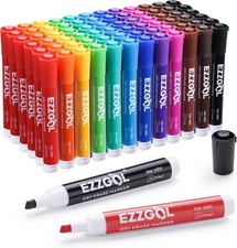 Dry Erase Markers Bulk, 72 Pack, 12 Colors Whiteboard Markers, Chisel Tip Dry