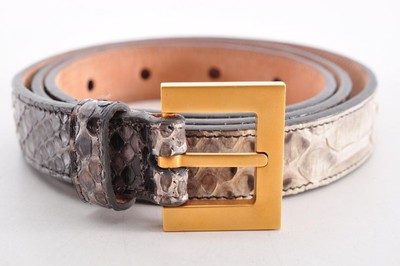 D&G DOLCE&GABBANA belt ブラウン ゴールド ロゴ バックル Explore a