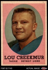 1958 Topps #81 Lou Creekmur Lions HOF William&Mary 7 - NM