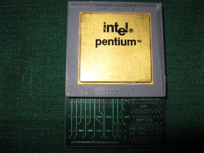 Intel Pentium 60 P60 A80581-60 SX948 Ceramic Processor CPU Gold