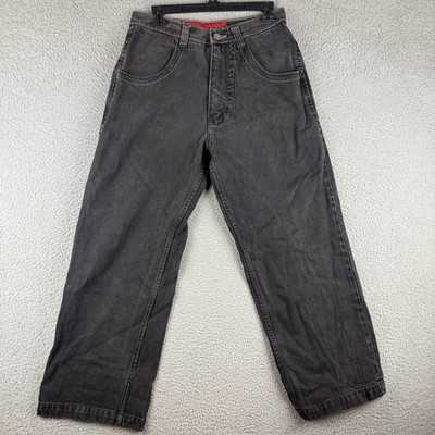 JNCO Jeans 32x30 Black Skull & Crossbones Wide Leg Vintage