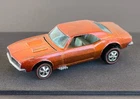 Vintage Hot Wheels Redline 1968 Orange Custom Camaro HK - Dark Int., Fantastic!!