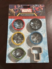 Marvel Avengers Disney Cookie Cutter Set Super Heroes NEW Iron Man Capt America