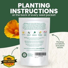 California Wildflower Mix Seeds 4oz Pouch 79000 Seeds 2026 Planting 244.72 per gallon